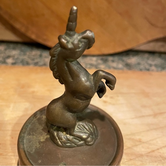 Brass vintage Unicorn figurine  collectors item - Picture 4 of 7